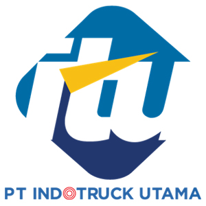 Logo of INDOTRUCK UTAMA, stylized truck icon in blue