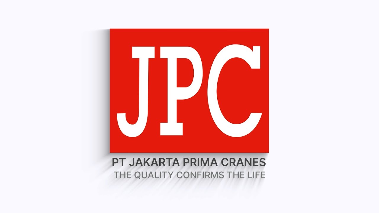 Logo of Jakarta Prima Crane, industrial crane silhouette in blue